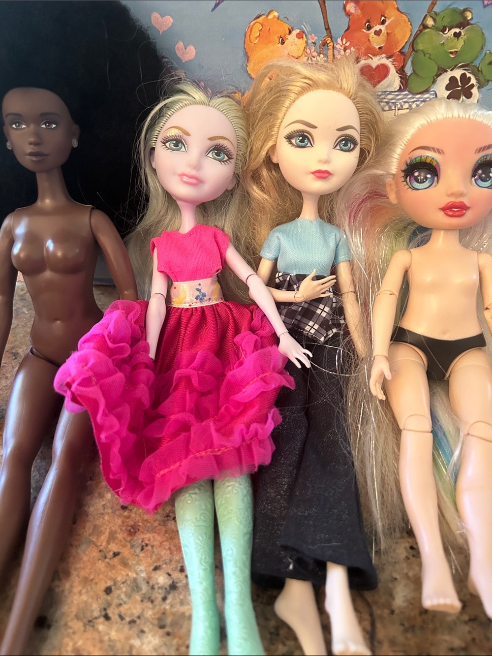 TLC various Fashion Dolls, missing hands, discoloured face